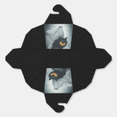 ハロウィン幽霊が黒猫に乗る フェイバーボックス (見開き)