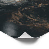 ハロウィン幽霊が黒猫に乗る ポスター (コーナー)