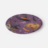 ハロウィン幽霊たち ペーパープレート (アングル)