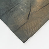 ハロウィン幽霊と猫との出会い フリースブランケット (角)