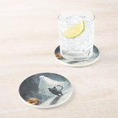 ハロウィン幽霊と黒猫 コースター (側面)