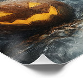 ハロウィン幽霊と黒猫 ポスター (コーナー)