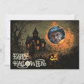 ハロウィン幽霊のよく出るの悪党 招待状 (正面)