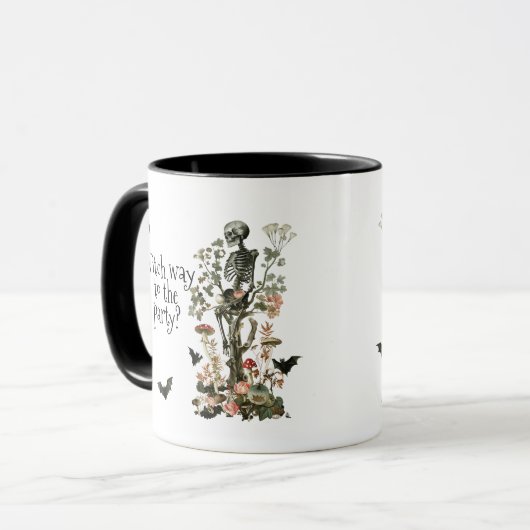 ハロウィン幽霊のよく出るの森の衣装とカクテル マグカップ (正面左)