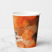 ハロウィン幽霊のよく出るの森の衣装とカクテル 紙コップ (裏面)