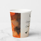 ハロウィン幽霊のよく出るの森の衣装とカクテル 紙コップ (右)