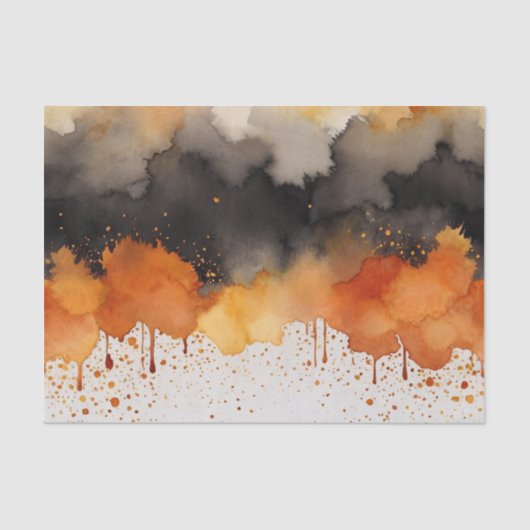 ハロウィン幽霊のよく出るの森の衣装とカクテル 薄葉紙 (正面)