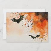 ハロウィン幽霊のよく出るの森の衣装パーティー 招待状 (裏面)