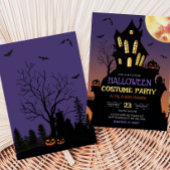 ハロウィン幽霊のよく出るの衣装パーティー 招待状