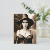 ハロウィン幽霊のよく出るウィッチポストカード ポストカード (スタンド正面)