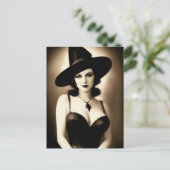 ハロウィン幽霊のよく出るウィッチポストカード ポストカード (スタンド正面)