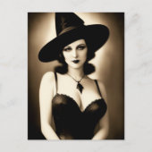 ハロウィン幽霊のよく出るウィッチポストカード ポストカード (正面)