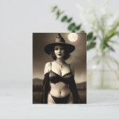 ハロウィン幽霊のよく出るウィッチポストカード ポストカード (スタンド正面)