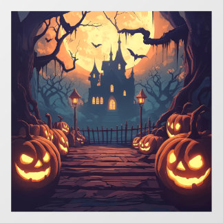 ハロウィン幽霊のよく出るウィンドウの固定 ウィンドウサイン