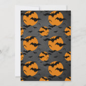 ハロウィン幽霊のよく出るカステル誕生日招待状 招待状 (裏面)