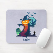 ハロウィン幽霊のよく出るカボチャ頭かかし不気味 マウスパッド (マウス)