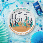 ハロウィン幽霊のよく出るコーンフィールド ペーパープレート (パーティー)