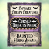 ハロウィン幽霊のよく出るシンボルや象徴 ウィンドウサイン (シート3)