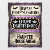 ハロウィン幽霊のよく出るシンボルや象徴 ウィンドウサイン (シート)