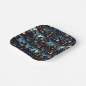 ハロウィン幽霊のよく出るシーン ペーパープレート (傾斜あり)