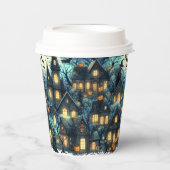 ハロウィン幽霊のよく出るシーン 紙コップ (正面)