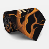 ハロウィン幽霊のよく出るジャック・オ・ランタンの森 ネクタイ (ロール)