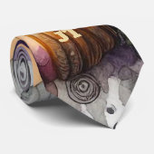 ハロウィン幽霊のよく出るジャック・オ・ランタン首付き森 ネクタイ (ロール)