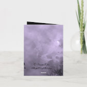 ハロウィン幽霊のよく出るスカイパープルミストカード カード (裏面)