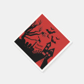 ハロウィン幽霊のよく出るスタンダードカクテル紙ナプキンス スタンダードカクテルナプキン (角)