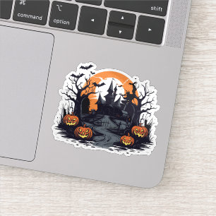 ハロウィン幽霊のよく出るスプキー家のステッカー シール