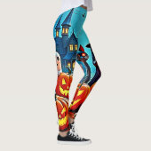 ハロウィン幽霊のよく出るナイトデザイン レギンス (右)