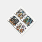 ハロウィン幽霊のよく出るナプキンス スタンダードカクテルナプキン (角)