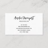 ハロウィン幽霊のよく出るハウスとカボチャ&リーフ 名刺 (裏面)