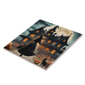 ハロウィン幽霊のよく出るハウスアンドウィッチ タイル (側面)