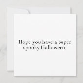 ハロウィン幽霊のよく出るハウスインザムーンライト カード (裏面)