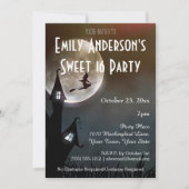 ハロウィン幽霊のよく出るハウスウィッチコスチューム甘い16 招待状 (正面)