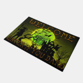 ハロウィン幽霊のよく出るハウスウェルカムもしEnter you Dare ドアマット (アングル)