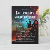 ハロウィン幽霊のよく出るハウスコズミック誕生日 招待状 (スタンド正面)