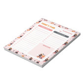 ハロウィン幽霊のよく出るハウスデイリーto Doリストプランナー ノートパッド (回転)