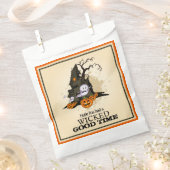 ハロウィン幽霊のよく出るハウスパーティー フェイバーバッグ (クリップ留めされた状態)