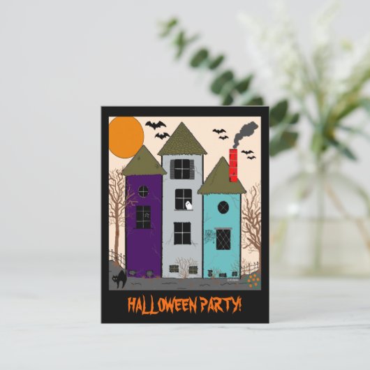 ハロウィン幽霊のよく出るハウスパーティー 招待状 (スタンド正面)