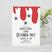 ハロウィン幽霊のよく出るハウスブラッドスパイダー 招待状 (スタンド正面)