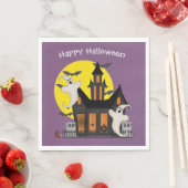 ハロウィン幽霊のよく出るハウスペーパーナプキン スタンダードランチョンナプキン (インサイチュ)