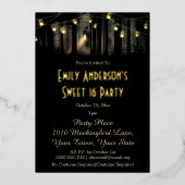 ハロウィン幽霊のよく出るハウスメイソンジャージュコスチューム甘い16 箔招待状 (正面)