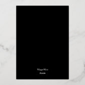 ハロウィン幽霊のよく出るハウスメイソンジャージュコスチューム甘い16 箔招待状 (裏面)