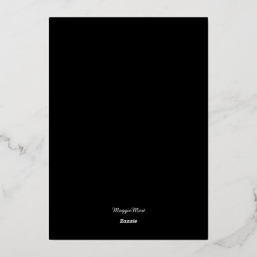 ハロウィン幽霊のよく出るハウスメイソンジャージュコスチューム甘い16 箔招待状 (裏面)