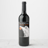 ハロウィン幽霊のよく出るハウスワインラベル ワインラベル (正面)