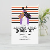 ハロウィン幽霊のよく出るハウス幽霊ウィッチパーティー 招待状 (スタンド正面)