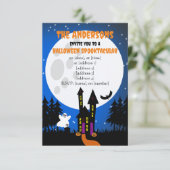 ハロウィン幽霊のよく出るハウス招待状 招待状 (スタンド正面)