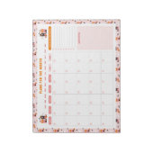 ハロウィン幽霊のよく出るハウス毎月行うリストプランナー ノートパッド (回転)